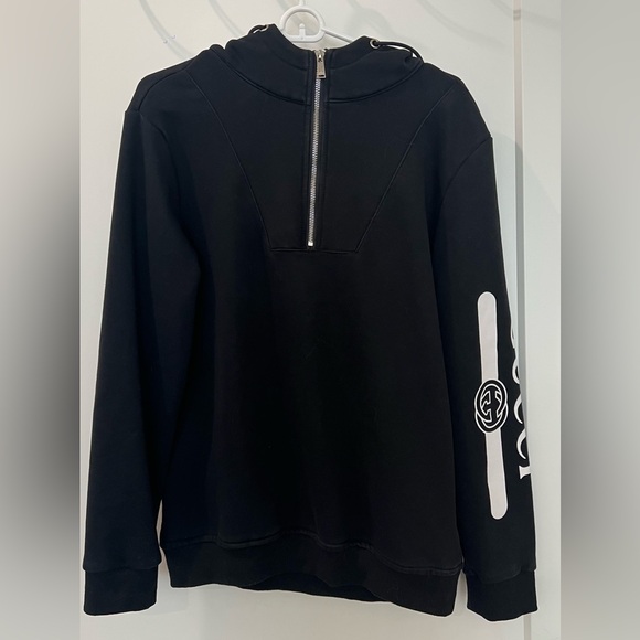Gucci Black Zip-Up Men's Sweater - Picture 1 of 4